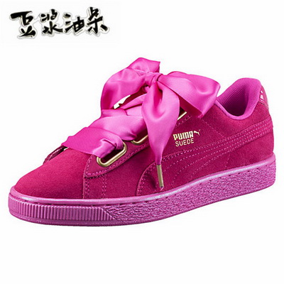 Puma Suede Basket Heart Women Shoes--005